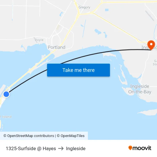 1325-Surfside @ Hayes to Ingleside map