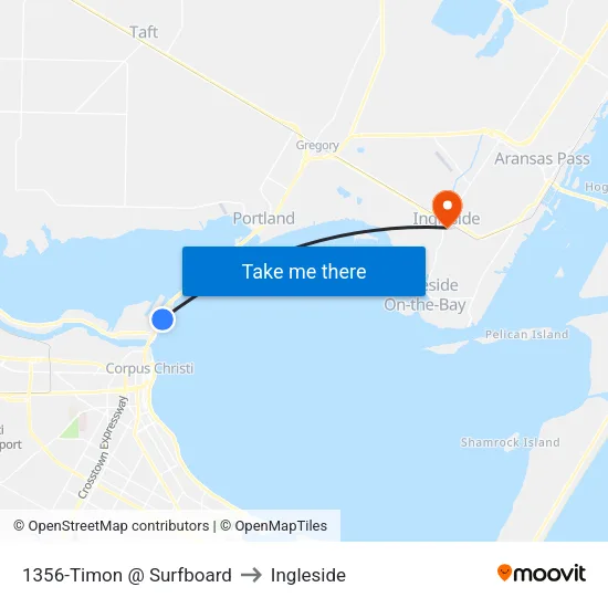 1356-Timon @ Surfboard to Ingleside map