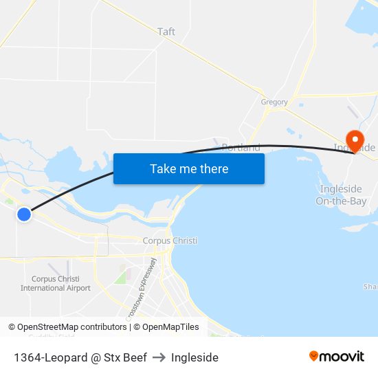 1364-Leopard @ Stx Beef to Ingleside map