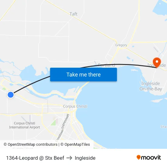 1364-Leopard @ Stx Beef to Ingleside map