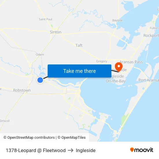 1378-Leopard @ Fleetwood to Ingleside map