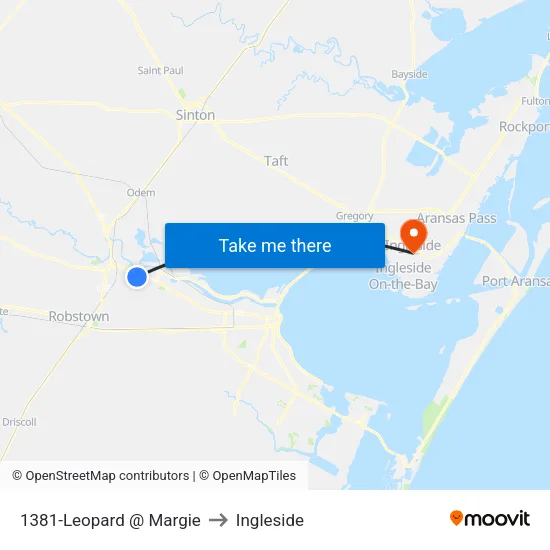 1381-Leopard @ Margie to Ingleside map