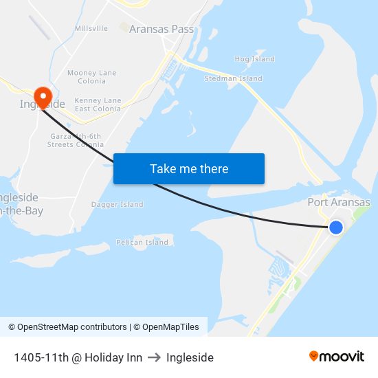 1405-11th @ Holiday Inn to Ingleside map