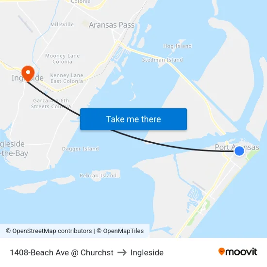 1408-Beach Ave @ Churchst to Ingleside map