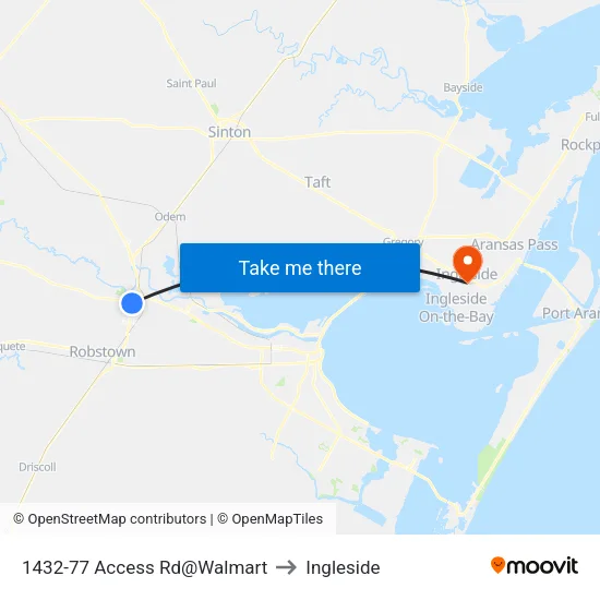 1432-77 Access Rd@Walmart to Ingleside map