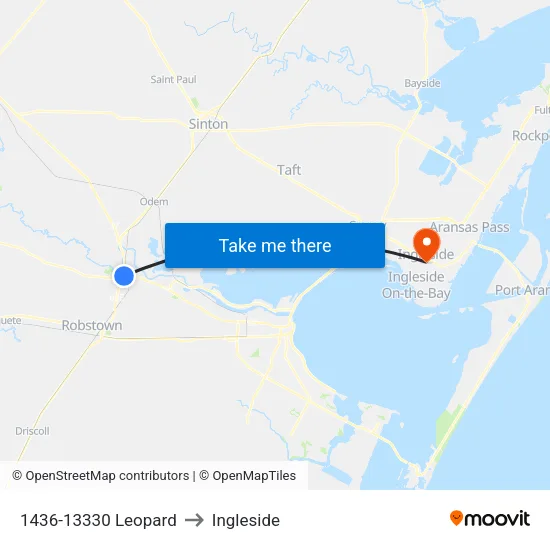 1436-13330 Leopard to Ingleside map