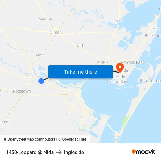 1450-Leopard  @  Nida to Ingleside map