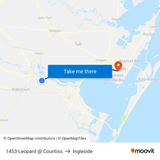 1453-Leopard  @  Countiss to Ingleside map