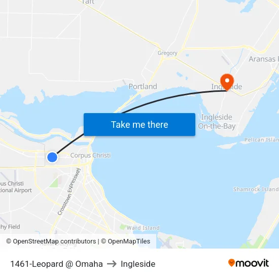 1461-Leopard @ Omaha to Ingleside map