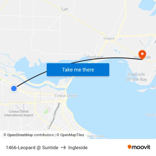 1466-Leopard @ Suntide to Ingleside map