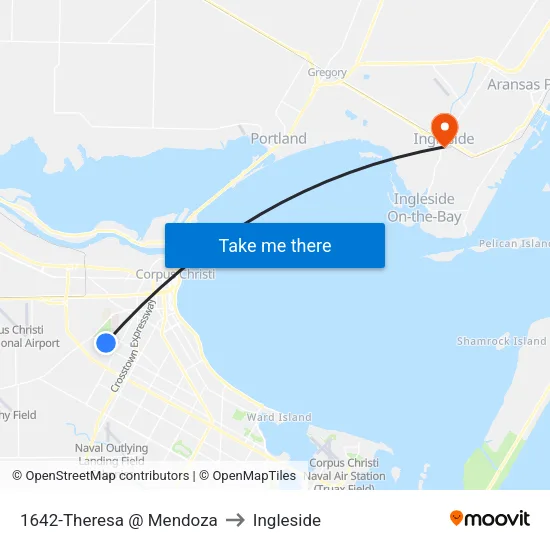 1642-Theresa @ Mendoza to Ingleside map