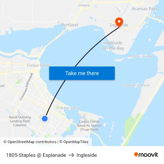 1805-Staples @ Esplanade to Ingleside map