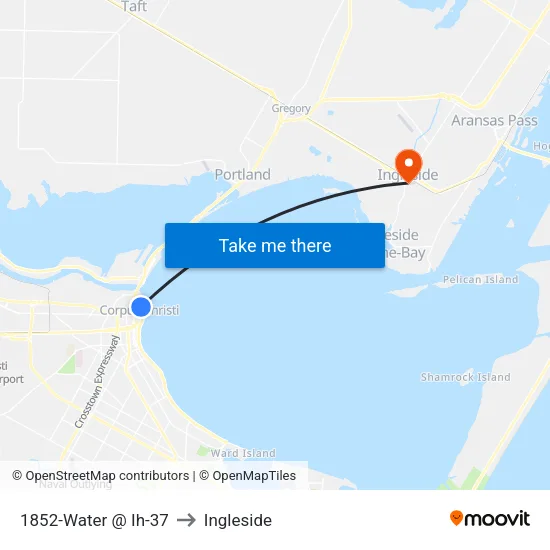1852-Water @ Ih-37 to Ingleside map