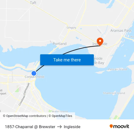 1857-Chaparral @ Brewster to Ingleside map