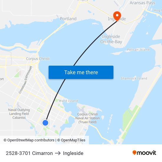 2528-3701 Cimarron to Ingleside map