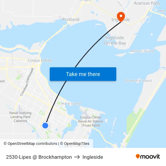 2530-Lipes @ Brockhampton to Ingleside map