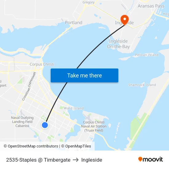 2535-Staples @ Timbergate to Ingleside map