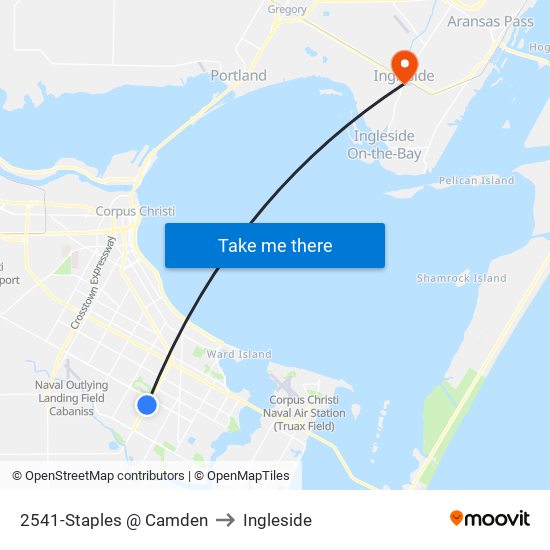 2541-Staples @ Camden to Ingleside map