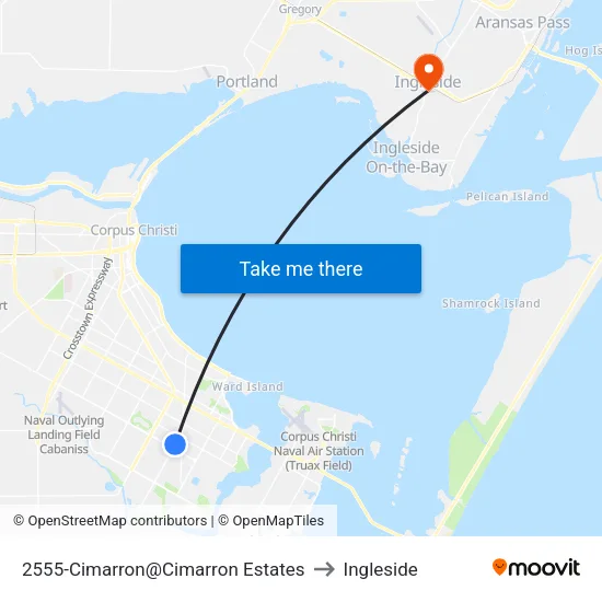 2555-Cimarron@Cimarron Estates to Ingleside map