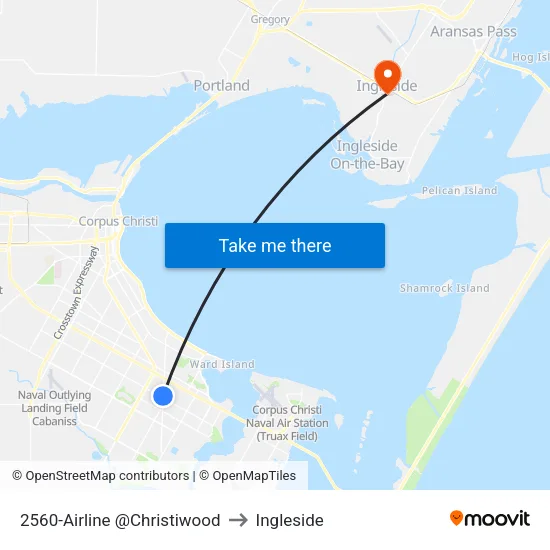 2560-Airline @Christiwood to Ingleside map