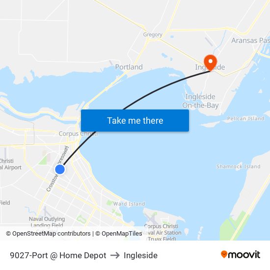 9027-Port @ Home Depot to Ingleside map