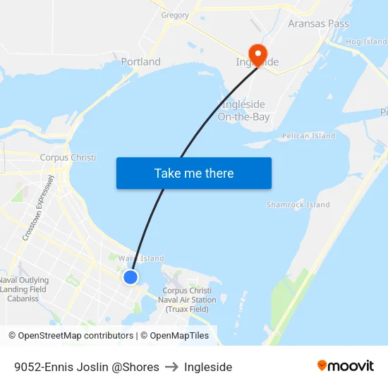 9052-Ennis Joslin @Shores to Ingleside map