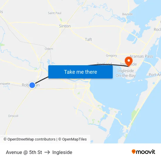 Avenue @ 5th St to Ingleside map