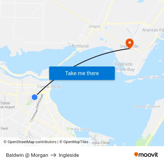 Baldwin @ Morgan to Ingleside map