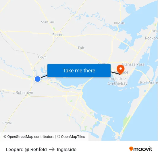 Leopard @ Rehfeld to Ingleside map