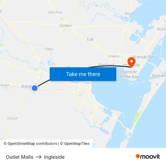 Outlet Malls to Ingleside map