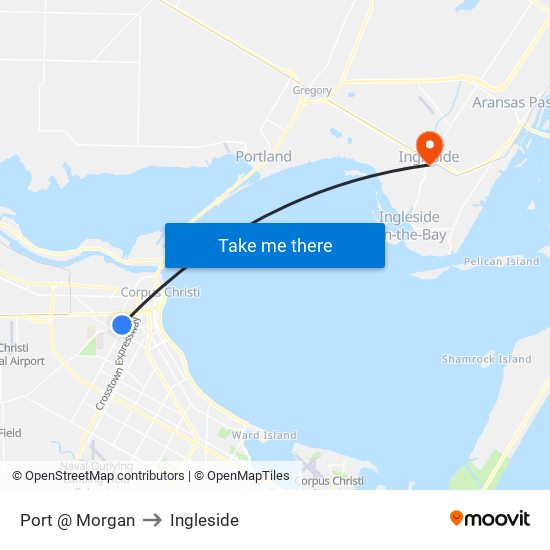 Port @ Morgan to Ingleside map