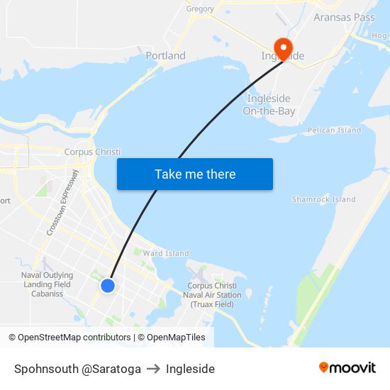 Spohnsouth @Saratoga to Ingleside map