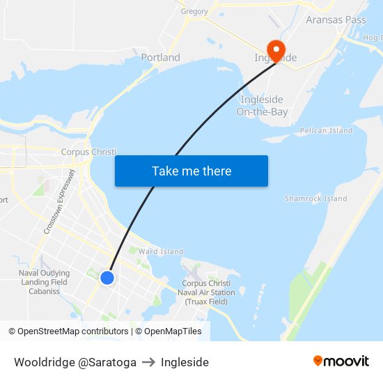 Wooldridge @Saratoga to Ingleside map