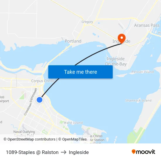 1089-Staples @ Ralston to Ingleside map