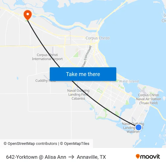 642-Yorktown @ Alisa Ann to Annaville, TX map