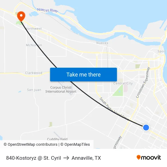 840-Kostoryz @ St. Cyril to Annaville, TX map