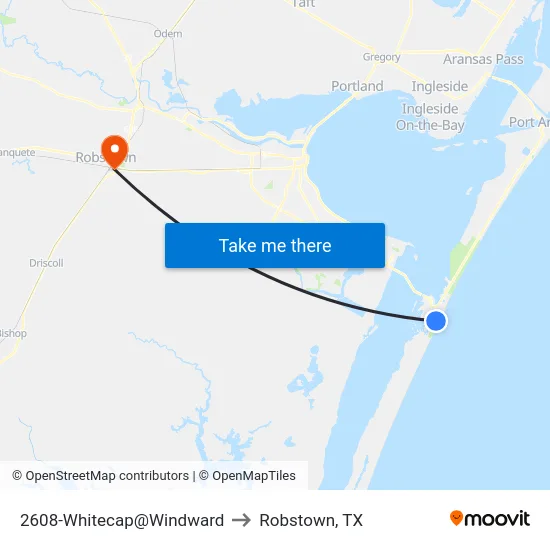 2608-Whitecap@Windward to Robstown, TX map