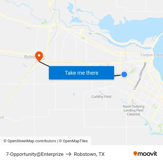 7-Opportunity@Enterprize to Robstown, TX map
