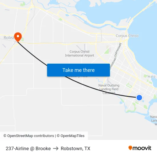 237-Airline @ Brooke to Robstown, TX map