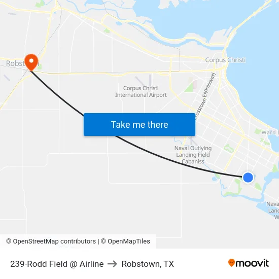 239-Rodd Field @ Airline to Robstown, TX map