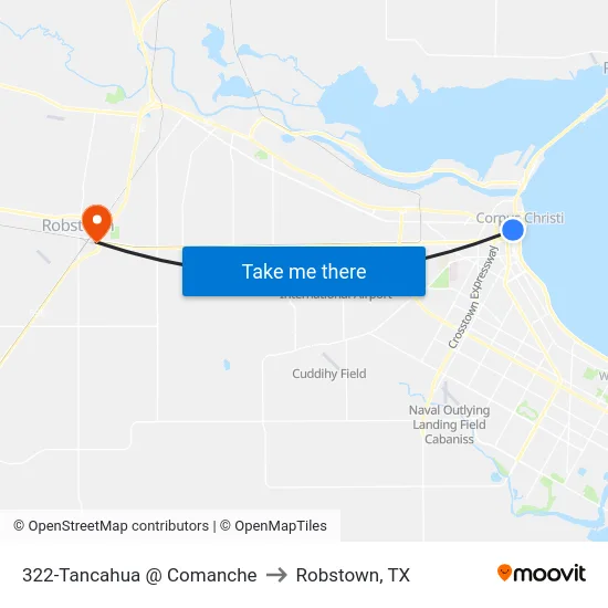 322-Tancahua  @ Comanche to Robstown, TX map