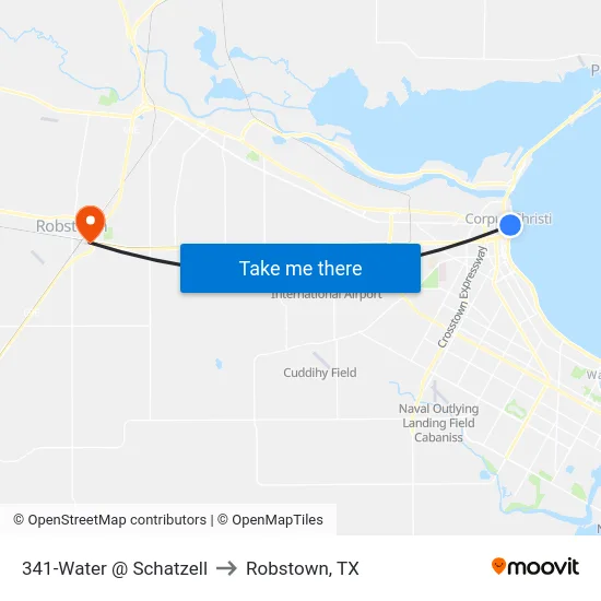 341-Water @ Schatzell to Robstown, TX map