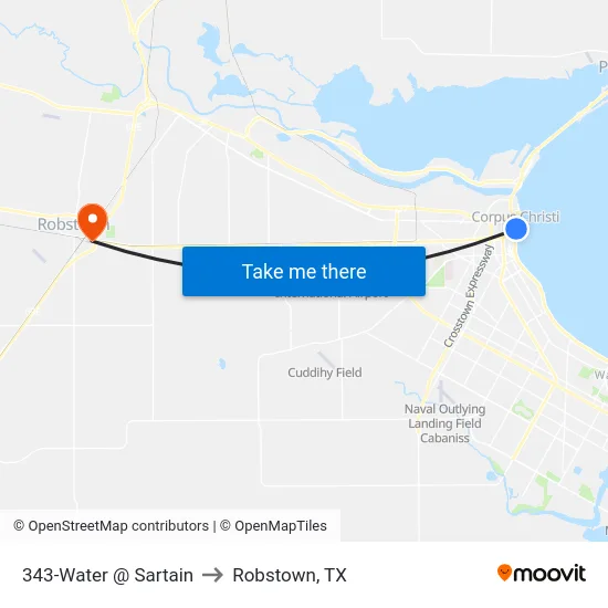 343-Water @ Sartain to Robstown, TX map