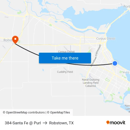 384-Santa Fe @ Purl to Robstown, TX map