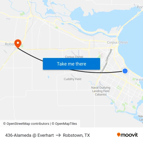 436-Alameda  @  Everhart to Robstown, TX map