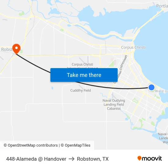 448-Alameda  @  Handover to Robstown, TX map