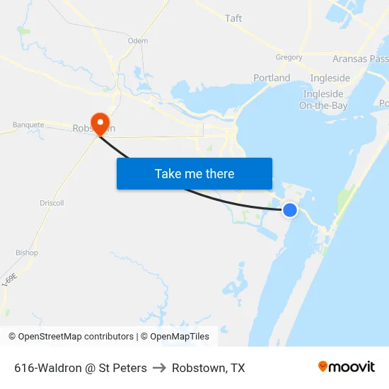 616-Waldron @ St Peters to Robstown, TX map