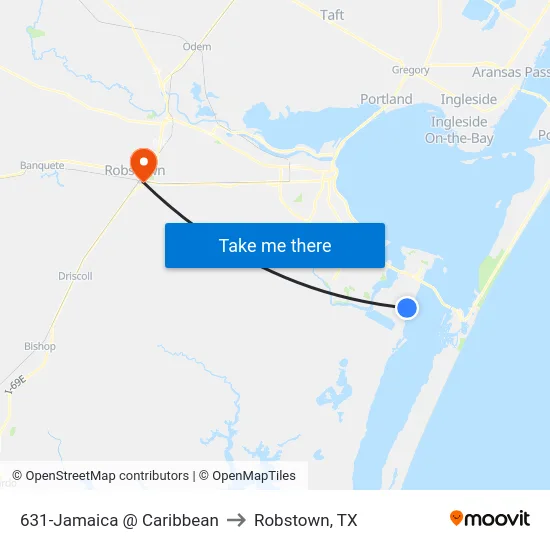 631-Jamaica @ Caribbean to Robstown, TX map