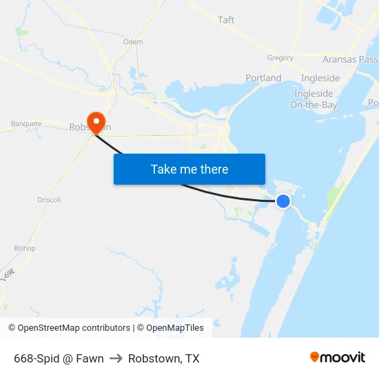 668-Spid @ Fawn to Robstown, TX map