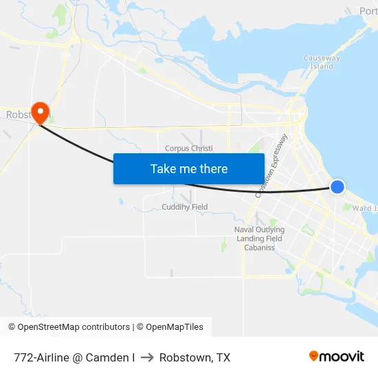 772-Airline  @  Camden I to Robstown, TX map